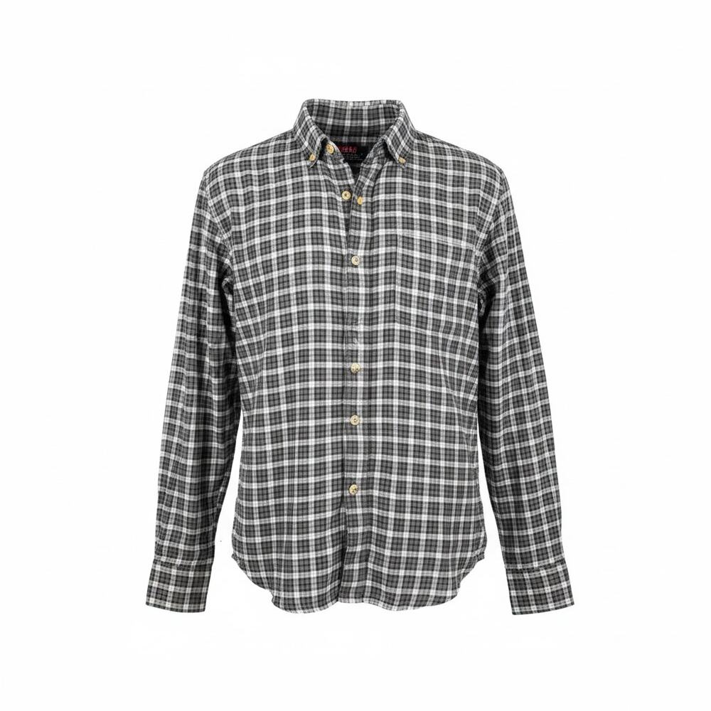Moose Creek Mens Medium Heavy Cotton Flannel Long Sleeve Button Up Shirt